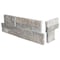Msi Silver Splitface Ledger Corner 6 In. X 18 In. Natural Travertine Wall Tile, 4PK ZOR-PNL-0095 - alternate 2